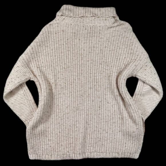 Lands' End Cream Sweater | Size L - Picture 2 of 4
